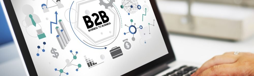 B2B Business to Business Corporate Connection Partnership Concept